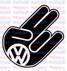 Autocolante - Mão VW
