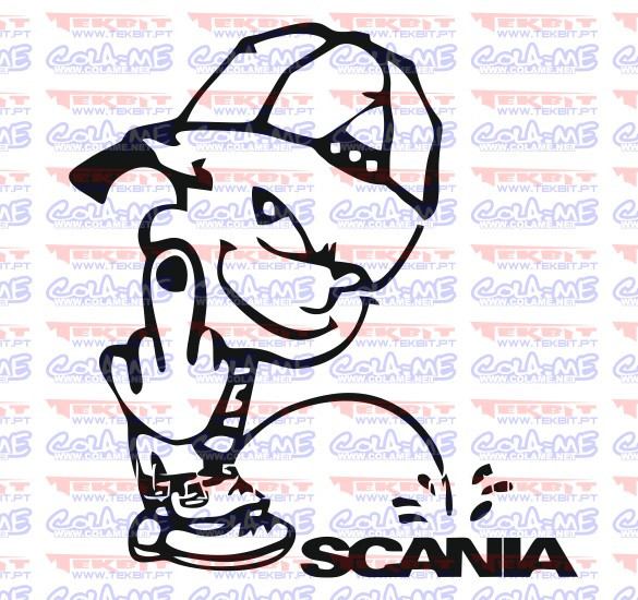 Autocolante - Mijão Scania
