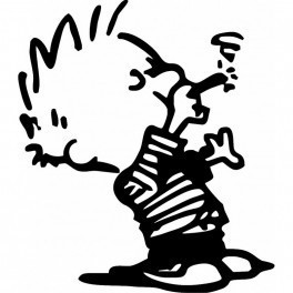 Autocolante - Calvin 4 - Calvin e Hobbes