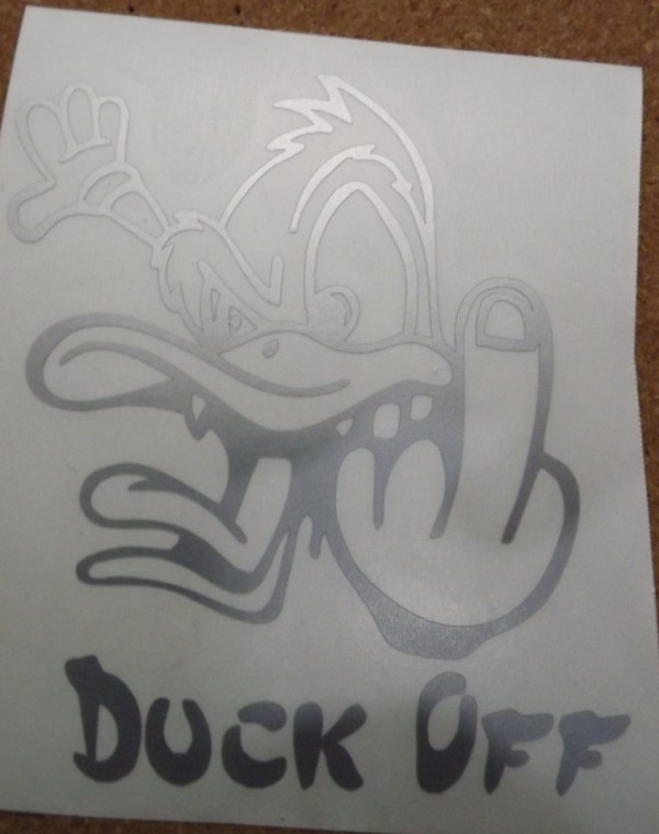 Autocolante - Duck Off