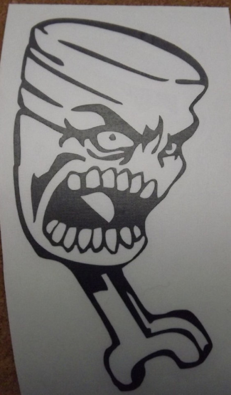 Autocolante - Pistão Monster