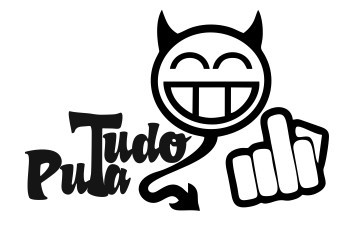 Autocolante - Tudo Puta
