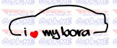 Autocolante - I Love my Bora