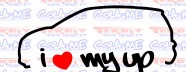 Autocolante - I Love my Up