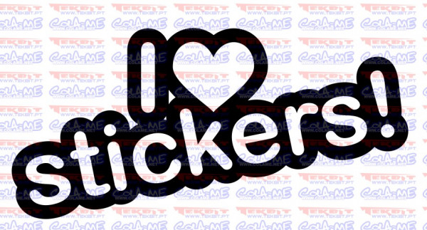 Autocolante - I love stickers