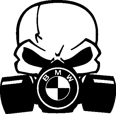 Autocolante - Máscara de Gás BMW