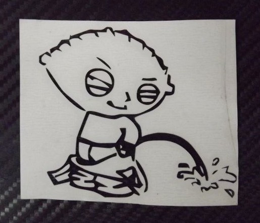 Autocolante- Stewie Mijão-Family Guy