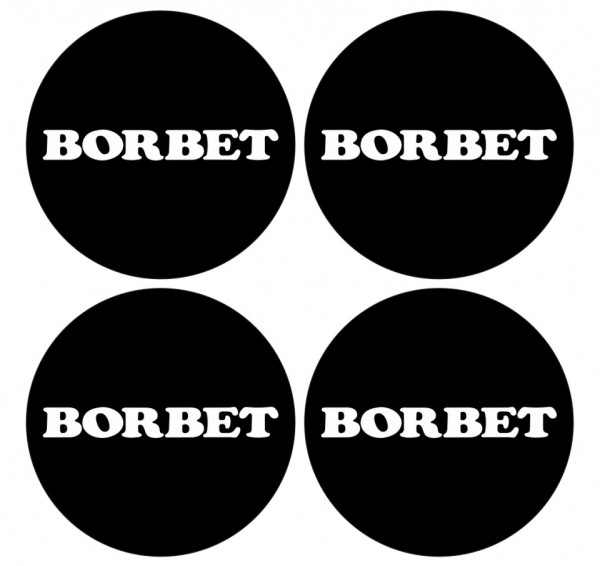 4 Autocolantes Para Centros de Jantes para Borbet
