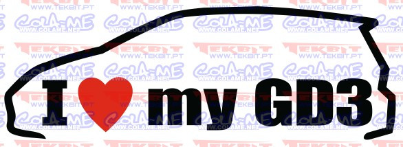 Autocolante - I love my GD3