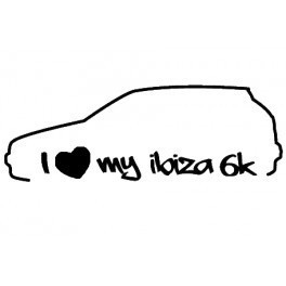 Autocolante -I Love my Ibiza 6K