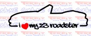 Autocolante - I Love my Z3 Roadster