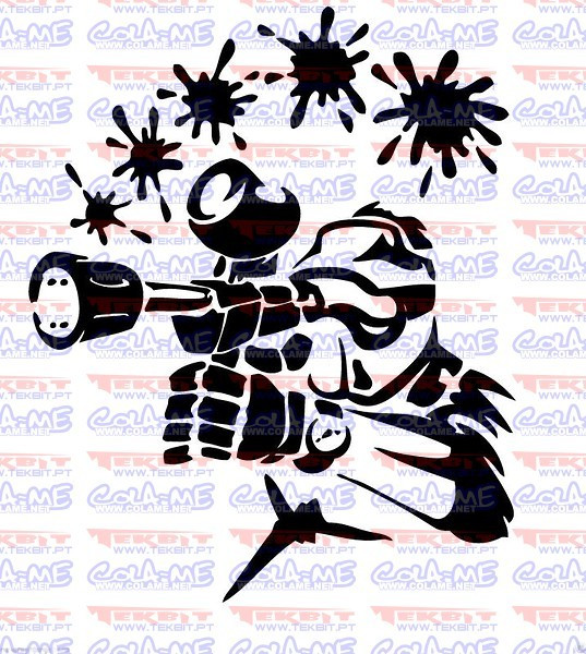 Autocolante - PaintBall
