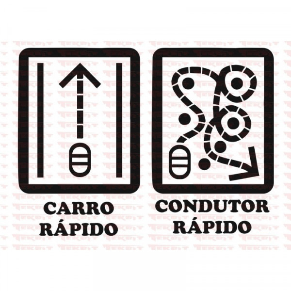 Autocolante - Carro rápido, Condutor Rápido