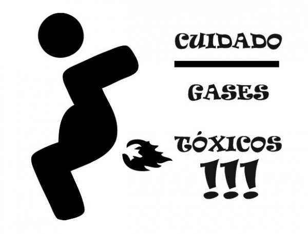 Autocolante - Cuidado - Gases tóxicos