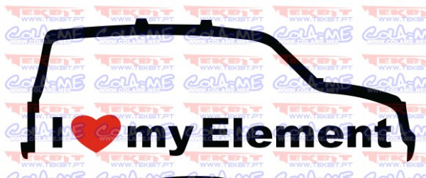 Autocolante - I love my Element