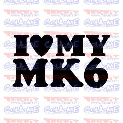 Autocolante - I love My MK6