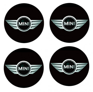 4 Autocolantes Para Centros de Jantes com Mini