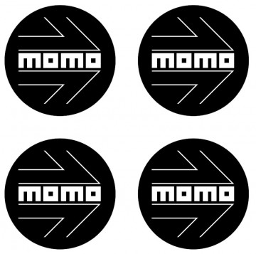 4 Autocolantes Para Centros de Jantes com MOMO