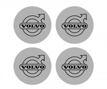 4 Autocolantes Para Centros de Jantes para Volvo