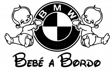Autocolante - Bebé a bordo para Bmw