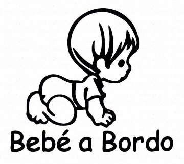 Autocolante - Bebé a bordo