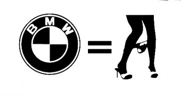 Autocolante - BMW = Panty dropper