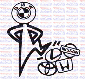 Autocolante - BMW Pisando