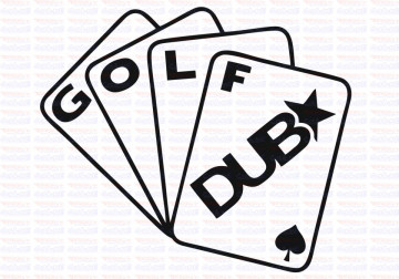 Autocolante - Cartas Golf DUB