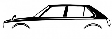 Autocolante com Honda Civic CVCC 5 portas