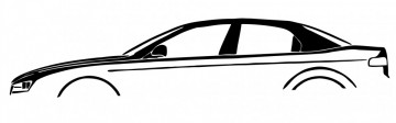 Autocolante com silhueta Alfa Romeo 159