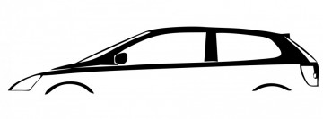 Autocolante com silhueta Honda Civic EP
