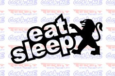 Autocolante - Eat Sleep Peugeot