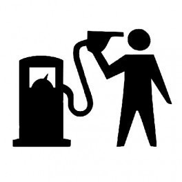 Autocolante - Gas and Gun