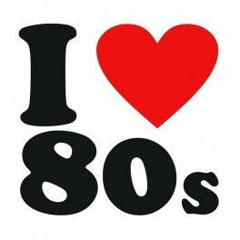 Autocolante - I Love 80's