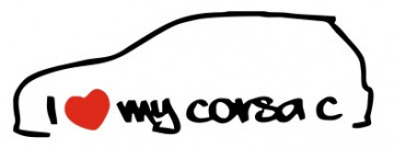 Autocolante - I love my corsa c