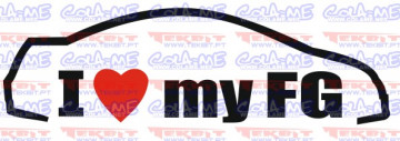 Autocolante - I love my FG