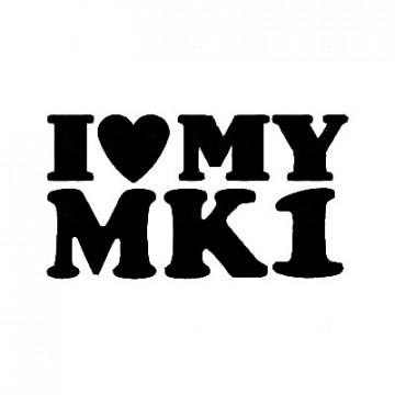 Autocolante - I love My MK1