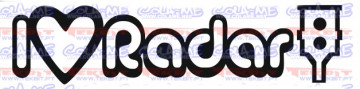 Autocolante - I Love Radar