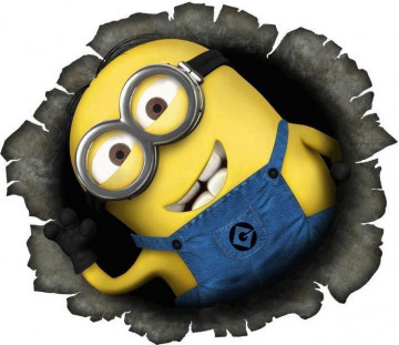 Autocolante Impresso - Minion Furo