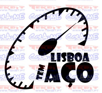 Autocolante - Lisboa tem aço