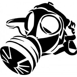 Autocolante - Máscara de Gás