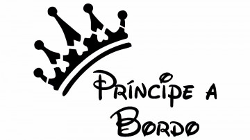 Autocolante - Principe a Bordo