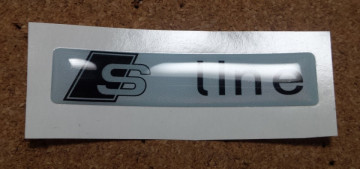 Autocolante Resinado 3D para Audi S-Line - 57 x 12mm