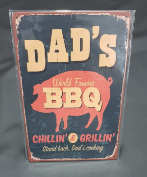 Chapa decorativa com Dad's