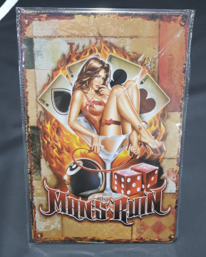 Chapa decorativa com Man's Ruin