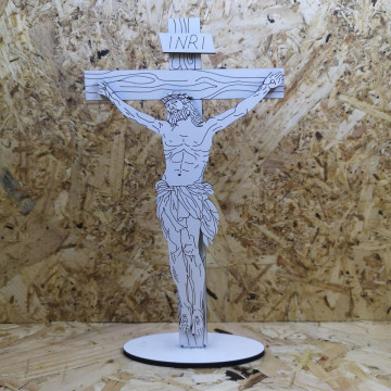Cruz de Cristo em MDF