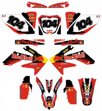 Kit Autocolantes Para HONDA CRF 250 04-09