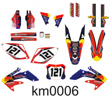 Kit Autocolantes Para Honda CRF 250 07-08