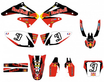 Kit Autocolantes Para HONDA CRF 450 02-04