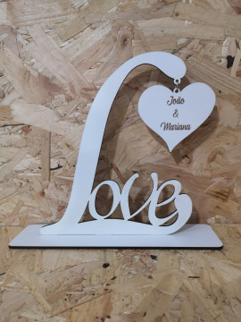 Moldura em MDF - Love - Nomes personalizados